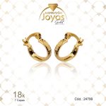 Argolla de Oro Enchapado Dorado Variado  Repujado  Diámetro: 1,1 Ancho: 0,2 - 24799