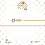 Cadena de Oro Enchapado Dorado Dama  Tejido Alterna 1 X 3  Largo: 50 Ancho: 0,1 - 5501050