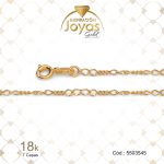 Cadena de Oro Enchapado Dorado Dama  Tejido Alterna 3 X 4  Largo: 45 Ancho: 0,1 - 5503545