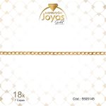 Cadena de Oro Enchapado Dorado Dama  Tejido Bilbania  Largo: 45 Ancho: 0,1 - 5505145