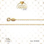 Cadena de Oro Enchapado Dorado Dama  Tejido Volga  Largo: 40 Ancho: 0,1 - 5516040