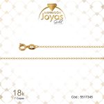 Cadena de Oro Enchapado Dorado Dama  Tejido Bilbania  Largo: 45 Ancho: 0,1 - 5517345