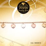 Pulsera Celebrity Gold Variado Colgante 3 Tonos Corazón  - 58008518