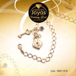 Pulsera Celebrity Gold Variado Colgante Dorado Candado, Llave  - 58011418 - Imagen 2