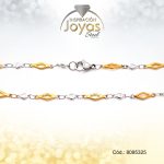 Tobillera Acero 2 Tonos Figuras - 8095325