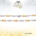 Tobillera Acero 2 Tonos Figuras - 8095425