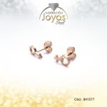 Zarcillo Acero Signo Lisa Dorado Mariposa - 841577