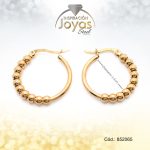 Argolla Dorada Con Esfera  - 852065