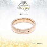 Anillo - Acero - Forma De Aro De Matrimonio - Dorado - Liso  T: 6 - 86171960