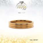 Anillo Acero Dorado - 86194770