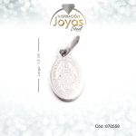 Dije Acero- Virgen Pequeño Plateado - 870558