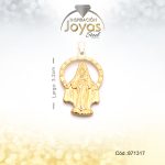 Dije - Acero - Religioso -Dorado- Virgen La Milagrosas Grande - 871317