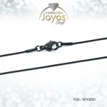 Cadena De Acero Negra Tejido De Culebra  - 9013050