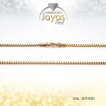 Cadena - Acero - Dama - Veneciana - Dorado - Liso -  L: 50Cm -  A: 0,2Cm - 9072050