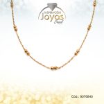 Cadena  Acero Dorado- Esferas - 9076840