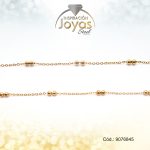 Cadena Acero Dorada Esferas - 9076845