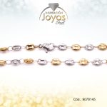 Cadena - Acero - Unisex -  Tejido Calabrote - Liso - 2 Tonos L: 45Cm -  A: 0,4Cm - 9078145