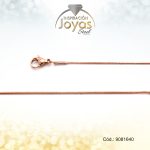 Cadena - Acero - Dama - Cola De Raton - Rose Gold - Repuje -  L: 40Cm -  A: Cm - 9081640