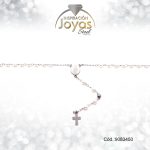 Rosario Acero Plateado/Perlas - 9083450